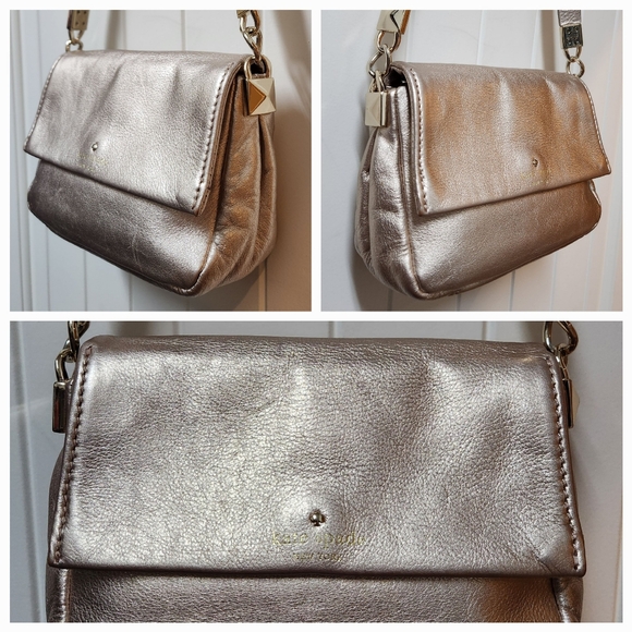 KATE SPADE Rose Gold Leather Small Bag CA57710 - Picture 2 of 16